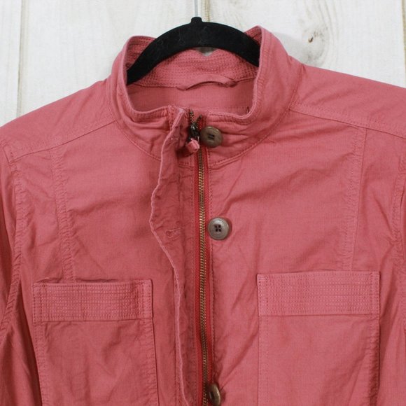 LL BEAN Women's Pink Ripstop Field Jacket Size XS - Picture 9 of 13